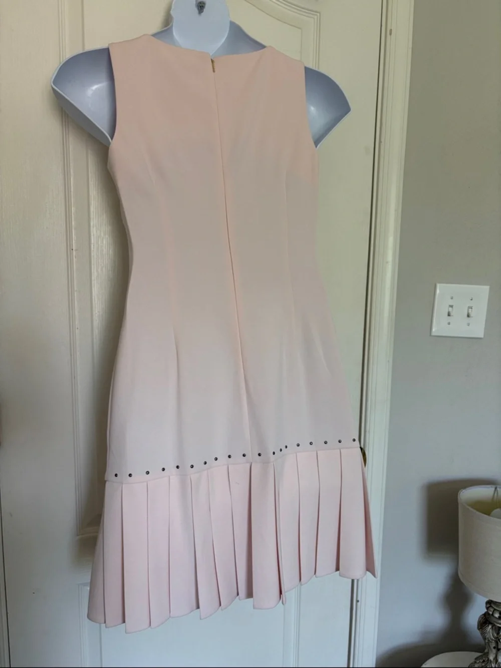 DKNY Blush Sleeveless Classic Dress - Picture 3 of 6